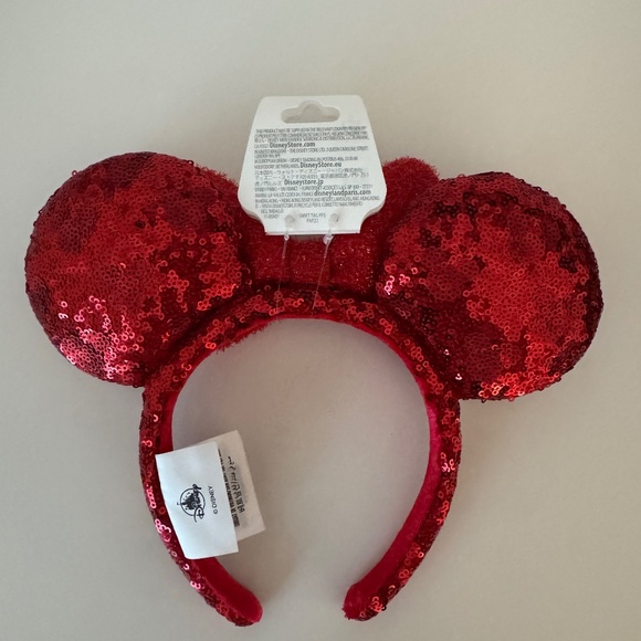 Minnie Mouse Sequined Ear Headband for Adults – Red NWT